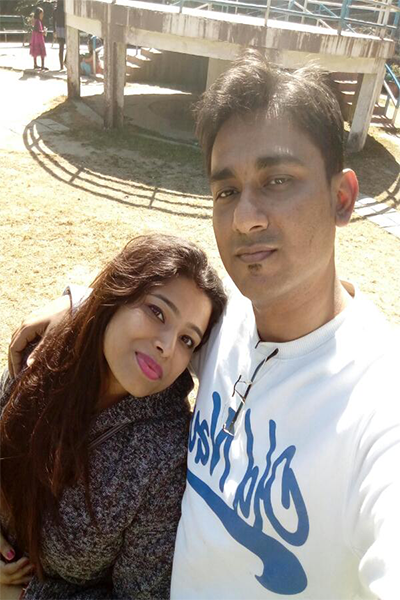 Deep & Payel celebrating their marriage anniversary at Rock Gardens, Darjeeling